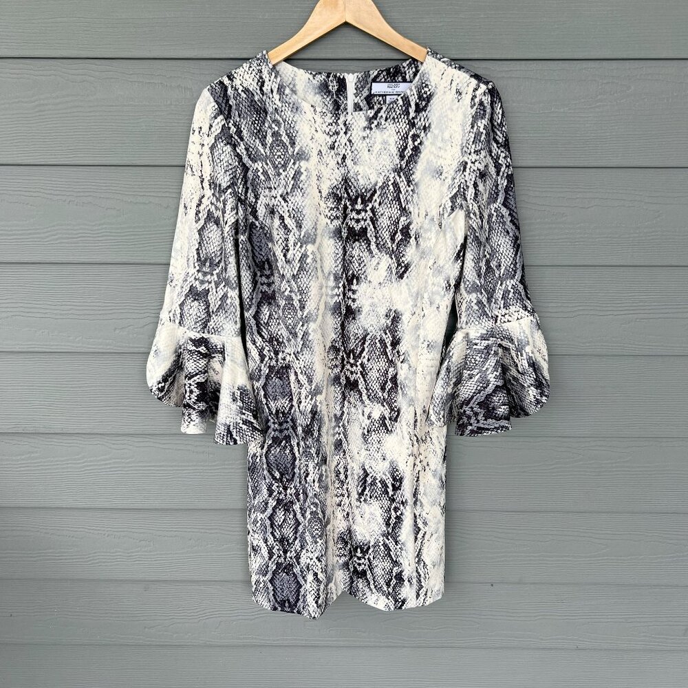 Hilary Radley for Katherine Barclay Alligator Print Mini Dress